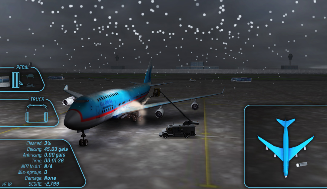 Virtual weather includes frost, snow, and freezing rain.