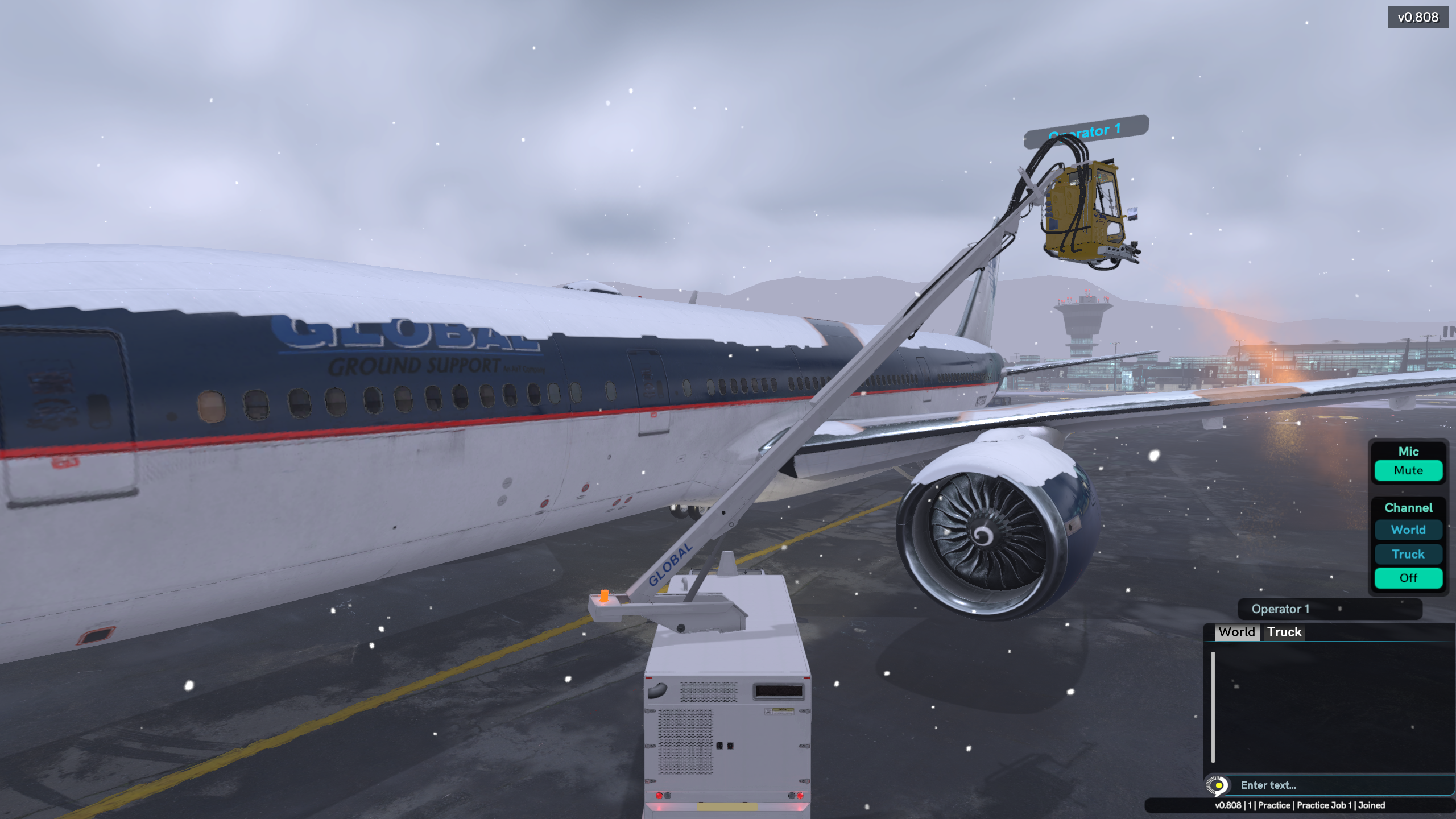 Aircraft Deicing Training Simulator