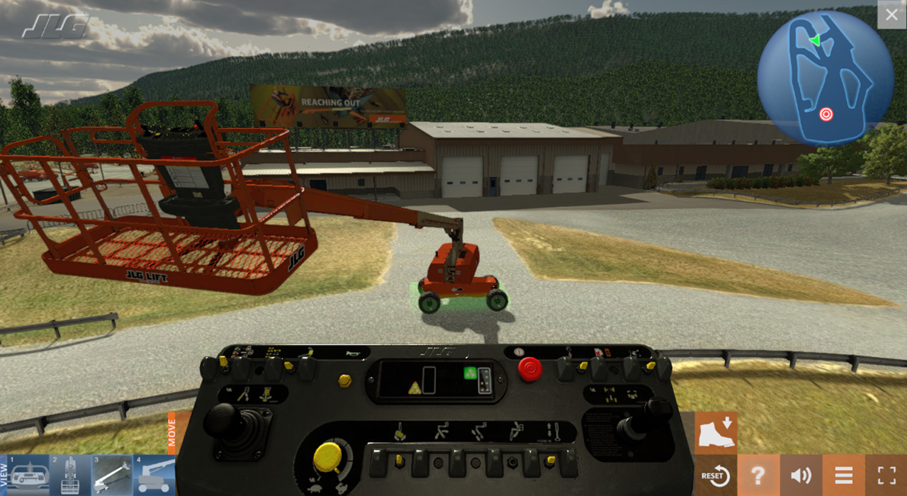JLG Industries Training Simulator Task-Based Training Scenarios