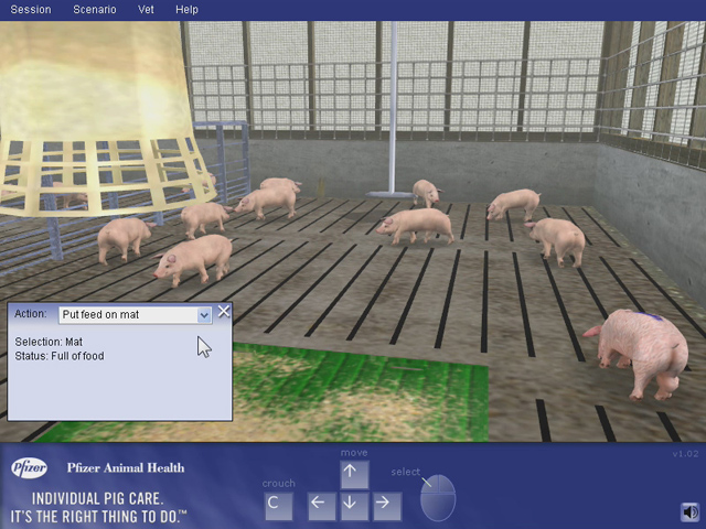 Simulation-Based Training for Pork Production Operations