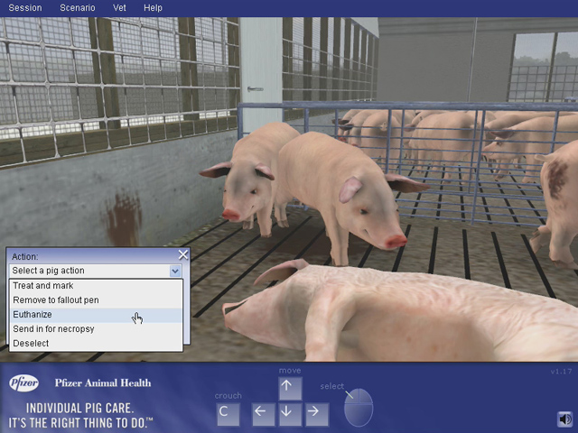 Simulation-Based Training for Pork Production Operations