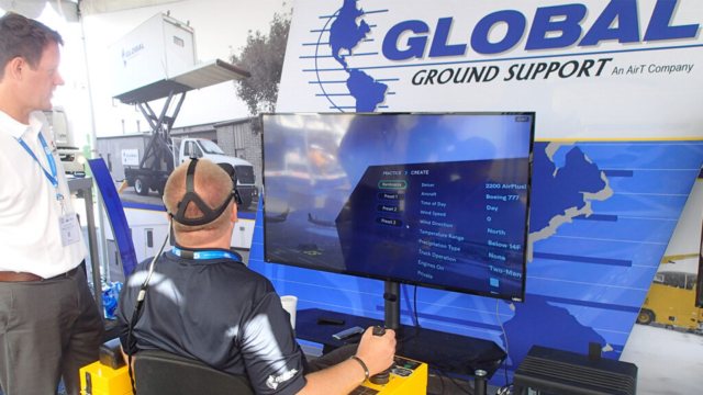 Aircraft Deicing Simulator for Virtual Reality Operator Training