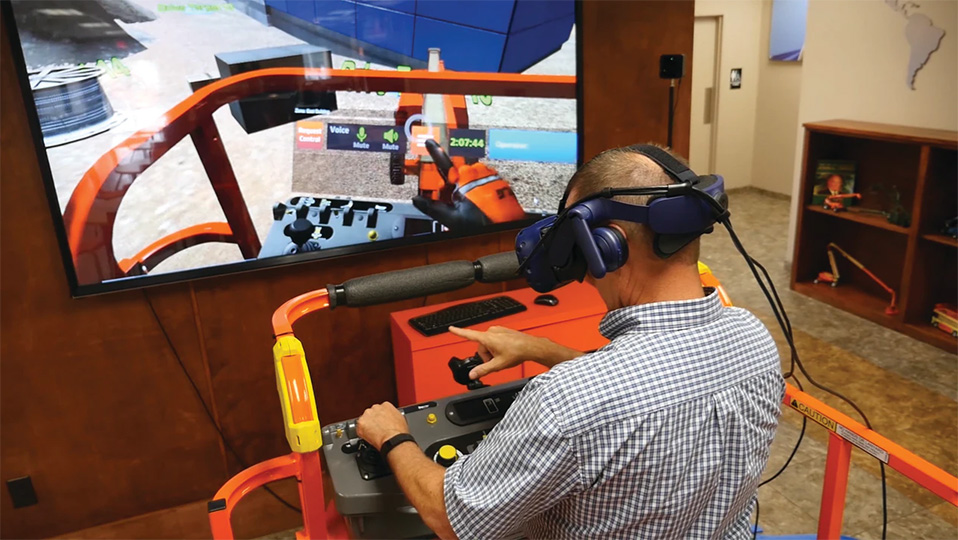 Aviation Pros - JLG Virtual Reality Training Simulator Now Available