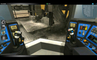 Blasthole Drill Training Simulator Operator Controls Training