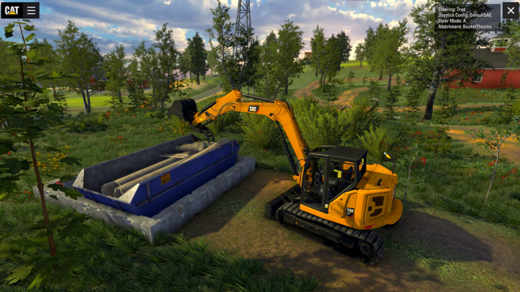 excavator training simulator