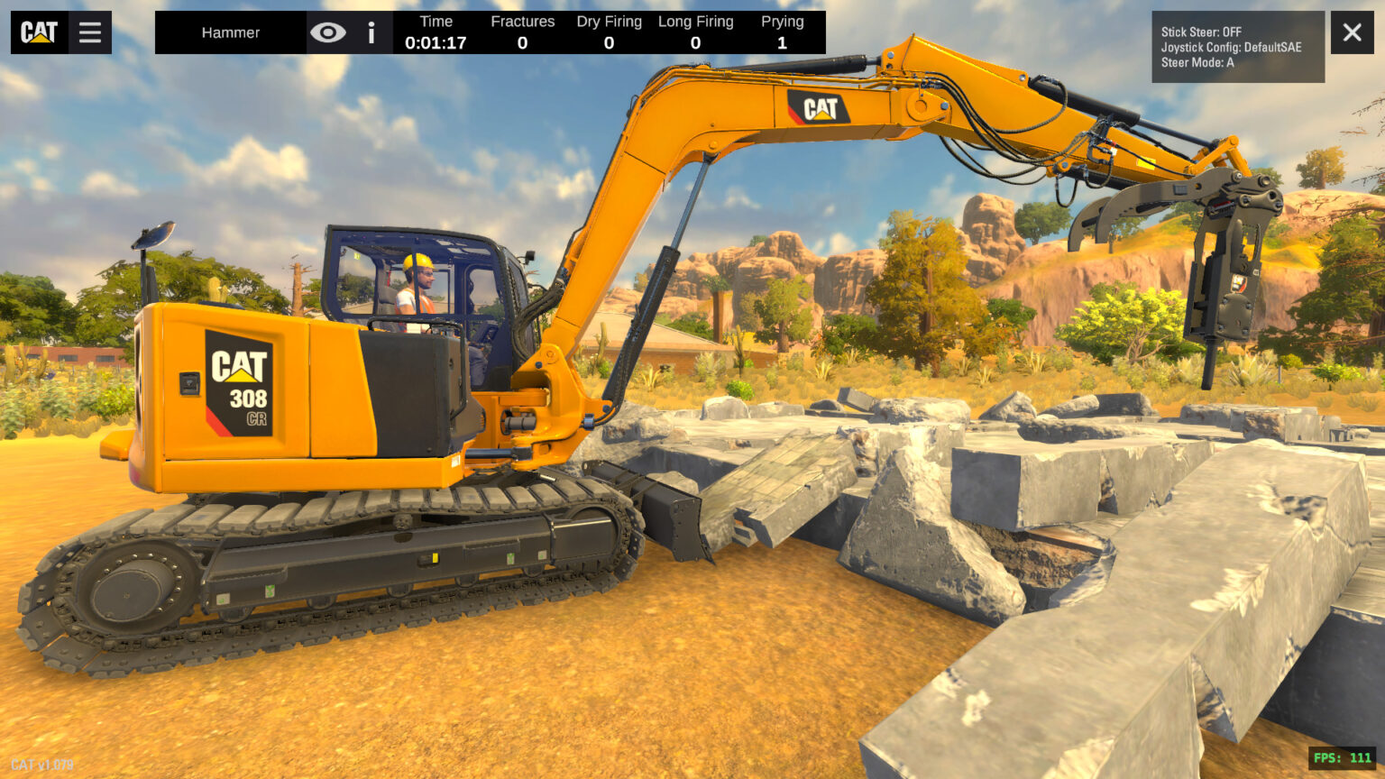 excavator training simulator