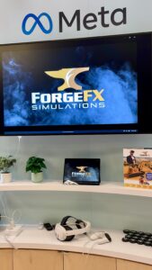 ForgeFX Simulations at Augmented Enterprise Summit 2024 Co-Exhibiting with Meta to Demonstrate Simulation-Based Training for Meta Quest Mixed Reality Devices.
