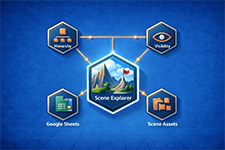 Scene Explorer provides enhanced scene navigation and management capabilities within Unity. This tool offers improved visibility and organization of scene hierarchies, making it easier for developers to navigate complex training simulation environments and manage scene assets efficiently.