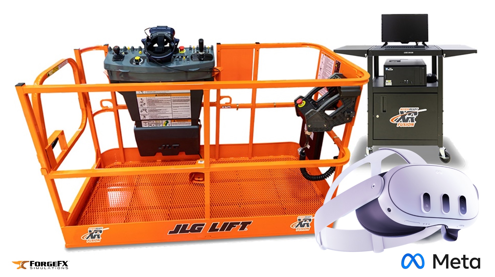 ForgeFX Simulations JLG Industries AccessReady Fusion XR Meta Quest Training Simulator