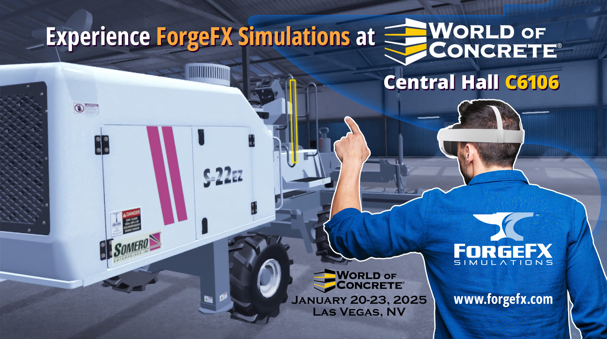 ForgeFX Simulations at World of Concrete 2025, Las Vegas, NV, Booth C6106