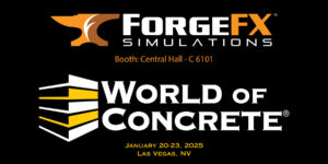 ForgeFX Simulations at World of Concrete 2025, Las Vegas, NV, Booth C6106