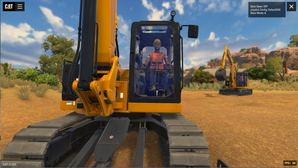 excavator training simulator