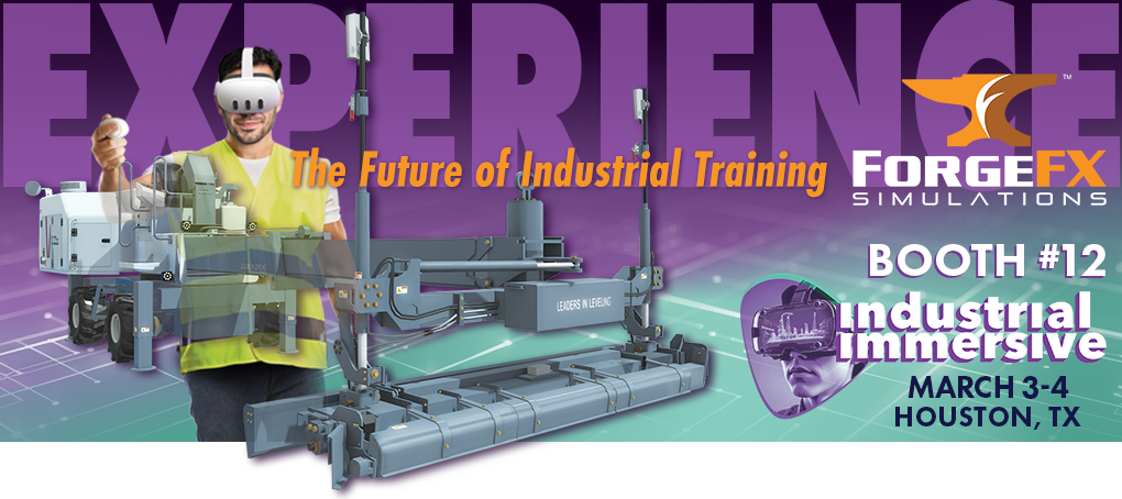 Experience the Future of Industrial Training! ForgeFX Simulations is bringing cutting-edge industrial training simulators to Industrial IMMERSIVE 2025! Join us in Booth 12 on March 3-4 in Houston, TX, and get hands-on with the latest in VR-powered workforce training. Immersive, interactive, and innovative—our simulations help industries train safer, smarter, and faster. Don’t miss your chance to see them in action! Save the date and visit ForgeFX Simulations to explore the next level of industrial training!