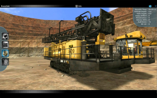 Komatsu 320XPC Blasthole Drill Operator Training Simulator by ForgeFX Simulations