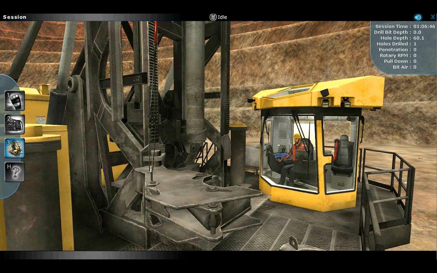 Komatsu Joy Global PH Mining ForgeFX Blasthole Drill Training Simulator