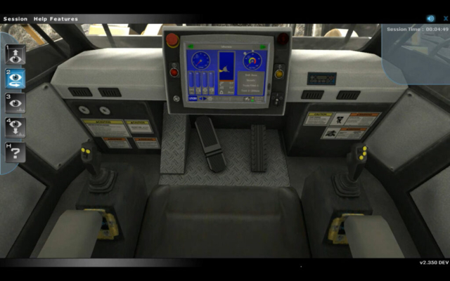 Komatsu Loader Operator Controls Familiarization Training Simulation