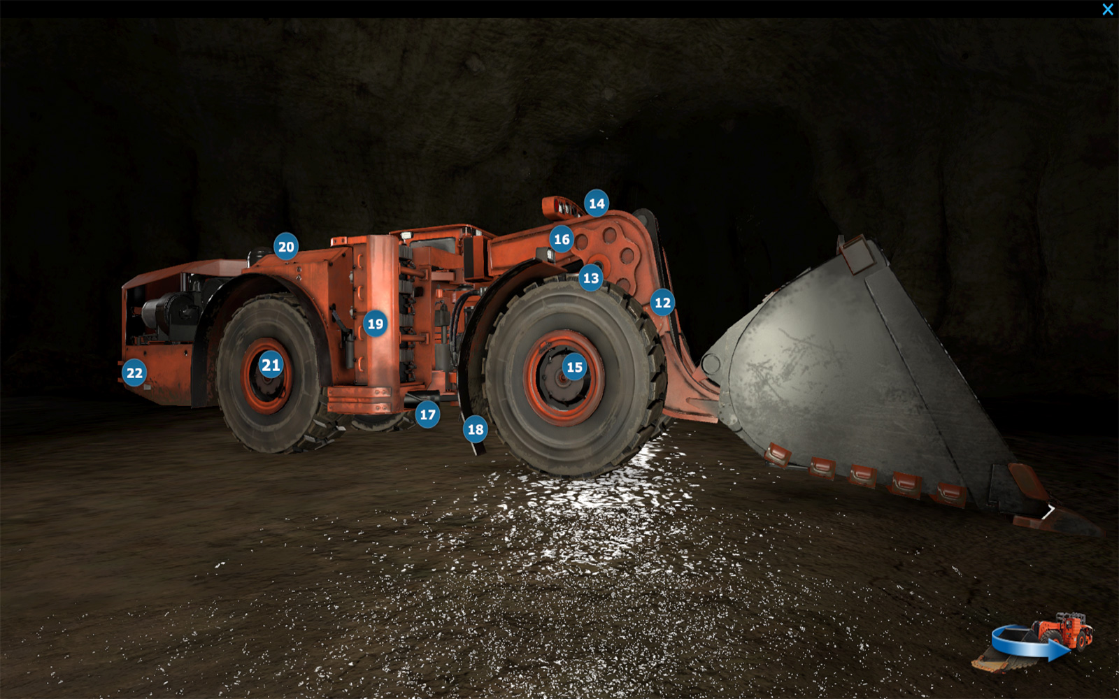 Komatsu Mining Simulator Inspection Points