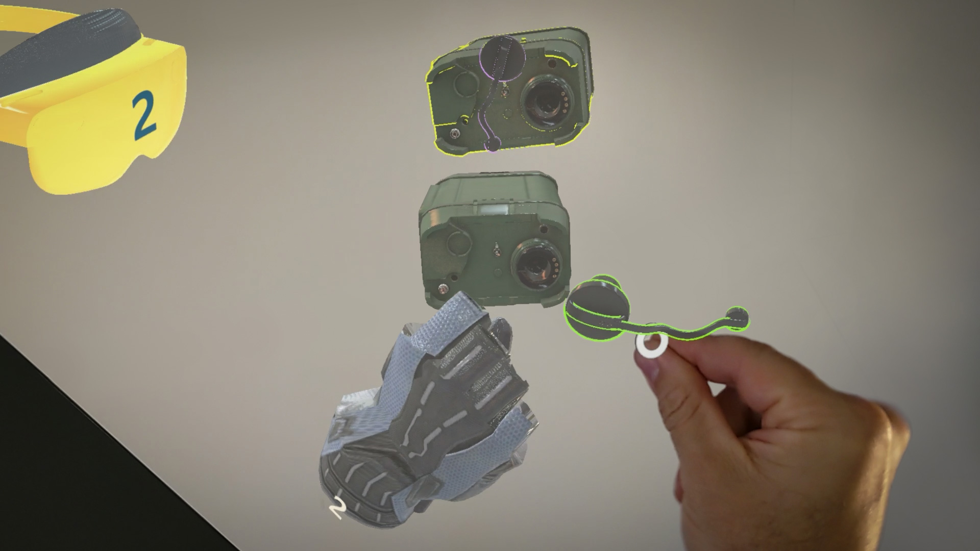 Augmented Reality Device Training Simulator