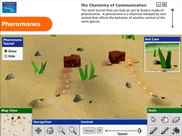 Pearson Education Virtual Science Experiments by ForgeFX Simulations, Pheromones Virtual Training Simulator