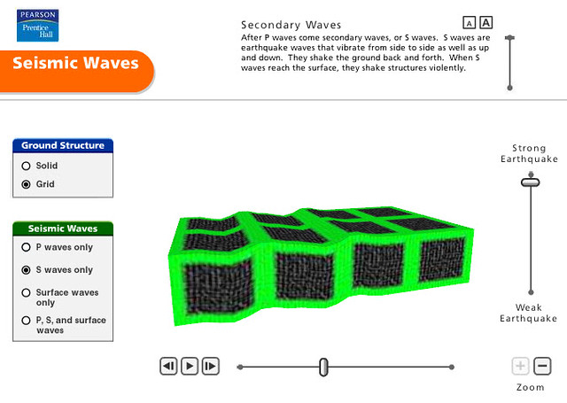 Pearson Education Virtual Science Experiments by ForgeFX Simulations, Seismic Waves Training Simulations