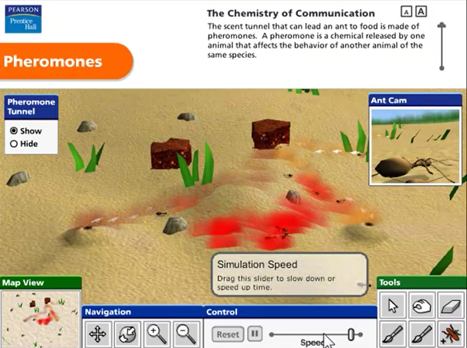 Pearson Education Virtual Science Experiments by ForgeFX Simulations, Pheromones