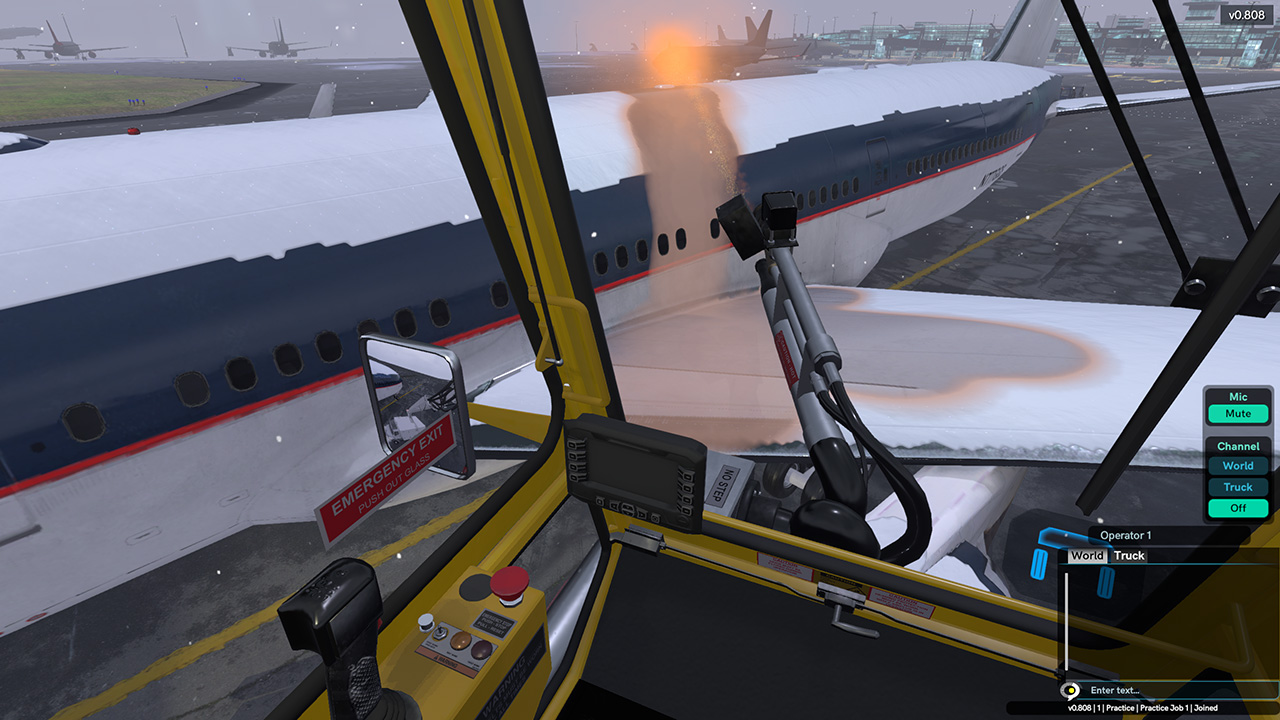 Simulation-Based Training for Aircraft Deicing Operators