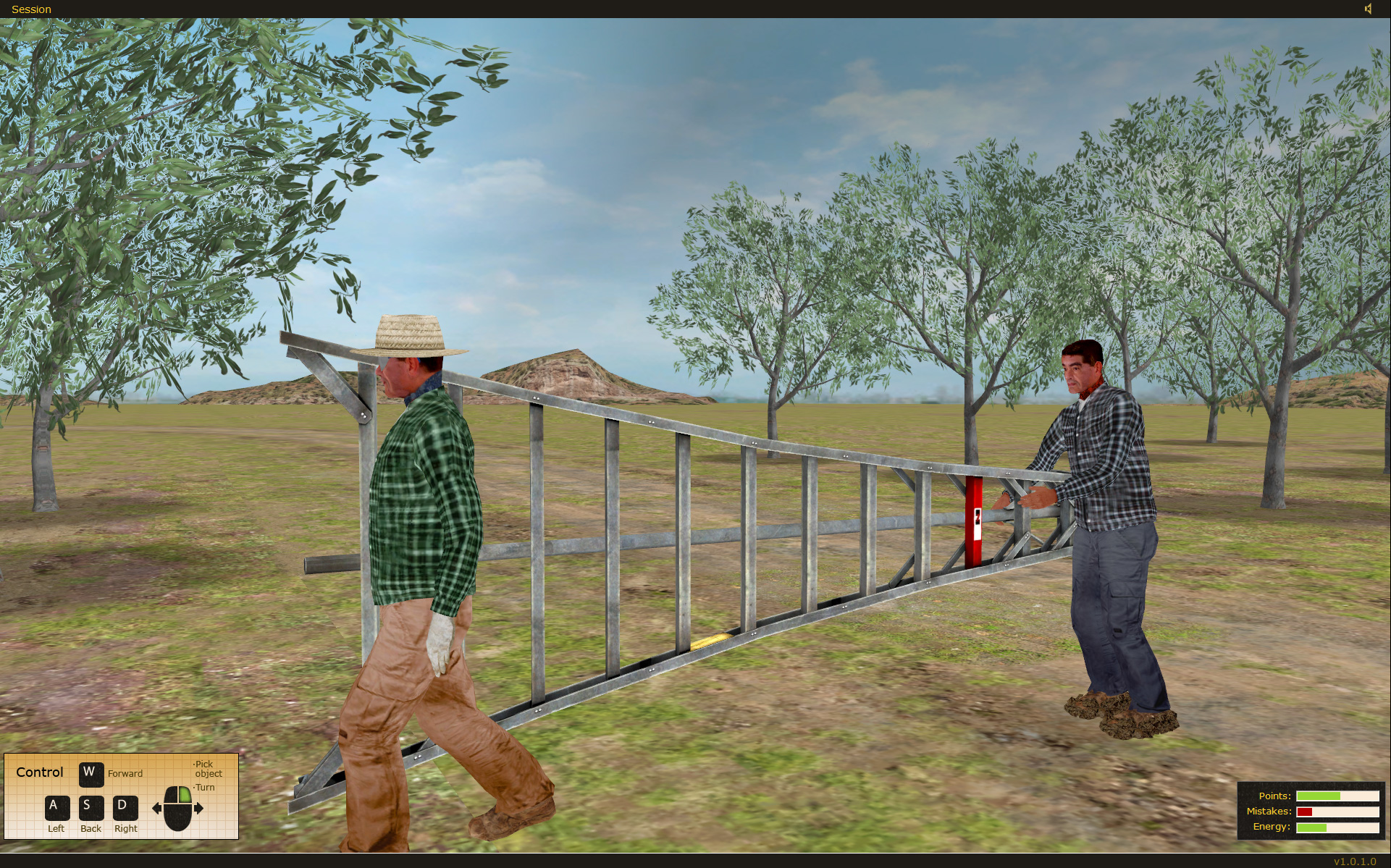 State Compensation Insurance Fund Safety Agricultural Ladder Safety Training Simulator by ForgeFX Simulations
