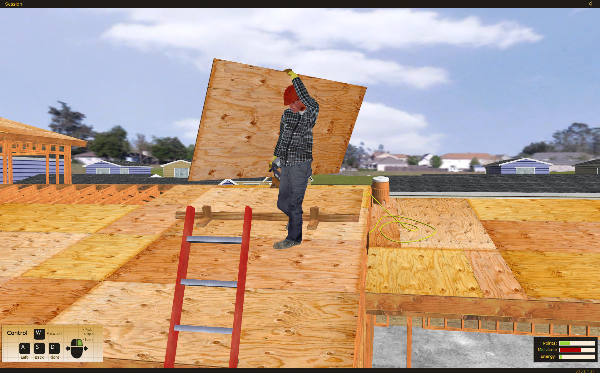 State Compensation Insurance Fund Safety Construction Ladder Safety raining Simulator by ForgeFX