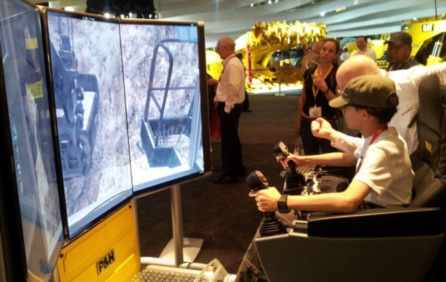 Komatsu P&H Mining Electric Rope Shovel Training Simulator at MINExpo