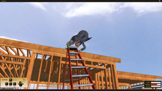 California State Compensation Insurance Fund Ladder Safety Training Simulator by ForgeFX Simulations